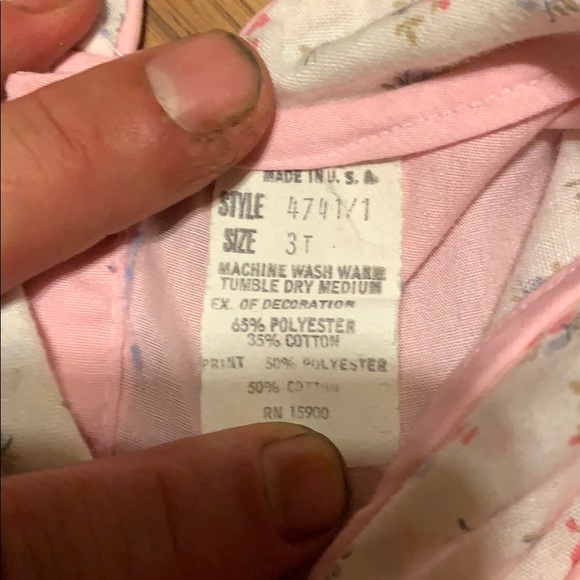 Very old toddler dress. Made in USA - Picture 3 of 3